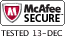 McAfee SECURE sites help keep you safe from identity theft, credit card fraud, spyware, spam, viruses and online scams